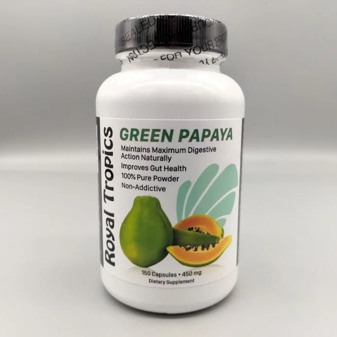 Green Papaya 150 Capsules- Royal Tropics 
